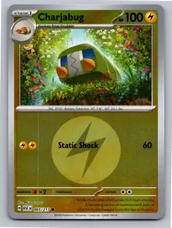Charjabug (Energy Symbol) 065/217 Ascended Heroes Pokemon Reverse Holo NM - Image 1