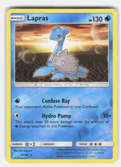 Lapras 31/181 Pokemon SM - Team Up Reverse Holofoil *HP* - Image 1