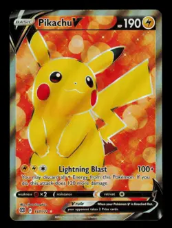 Pokemon Card Pikachu V 157/172 Brilliant Stars BRS Holo Ultra Rare FA NM 2022 - Image 1