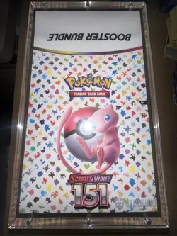 Pokemon 151 Scarlet and Violet Booster Bundle Sealed Case Display With Acrylic - Image 1