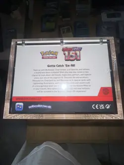 Pokemon 151 Scarlet and Violet Booster Bundle Sealed Case Display With Acrylic - Image 4