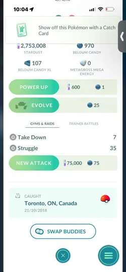 Pokemon Go Shiny Beldum ( 2018 ) - Image 1