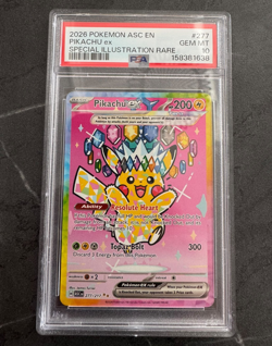 2026 Pokemon Ascended Heroes Special Illustration Rare #277 Pikachu EX PSA 10 - Image 1