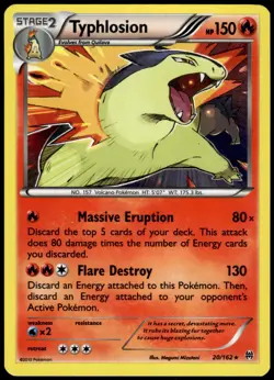 Typhlosion 20/162 BREAKthrough Holo Rare NM Pokemon 2015 - Image 1