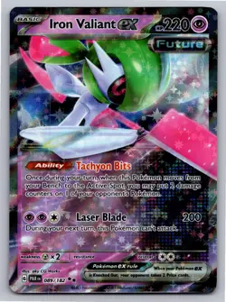 Iron Valiant ex 089/182 Double Rare Paradox Rift Pokemon Holo Near Mint - Image 1