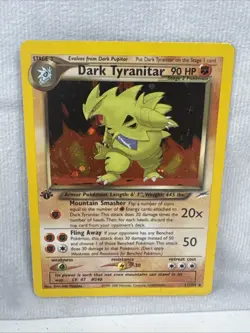 2002 POKEMON NEO DESTINY 1ST EDITION #11 DARK TYRANITAR-HOLO - Image 1