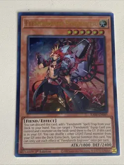 Yugioh Fiendsmith Engraver x 3 - 1st Edition Ultra Rare NM - Free Holo Card - B - Image 4