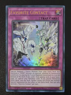 Yugioh! Favorite Contact POTE-EN069 Power of the Elements Ultra Rare 1st Ed. NM - Image 1