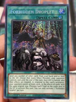 Yu-Gi-Oh! Forbidden Droplet MP22-EN254 Prismatic Secret Rare 1st Edition - Image 1