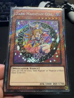 Yu-Gi-Oh Dark Magician Girl Alternate Art Platinum Secret Rare Card RA04-EN107 - Image 2