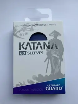 Ultimate Guard - Katana Japanese Size Sleeves - Blue (60) : YuGiOh! Size - Image 1