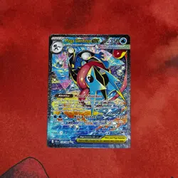 Mega Greninja Ex 116/086 Me04: Chaos Rising Pokemon Card Near Mint Condition - Image 1