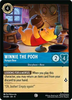 Disney Lorcana Winterspell #151/204 Winnie the Pooh Common - Image 1