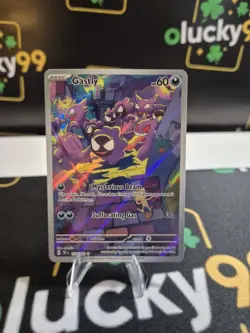 Pokemon Gastly 177/162 Temporal Forces Illustration Rare - Near Mint Condition - Image 1