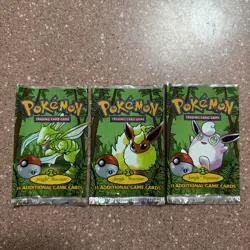 1999 Pokemon Card Game (TCG) - Jungle 1st Edition Stamped - Empty Booster Packs - Image 1