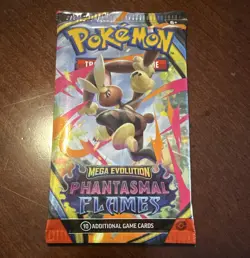 Pokemon TCG Mega Evolution: Phantasmal Flames Booster Pack 10 Cards English - Image 1