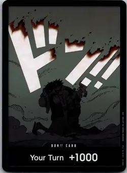 DON!! Card (Luffy and Ace) The Time of Battle One Piece Foil NM - Image 1