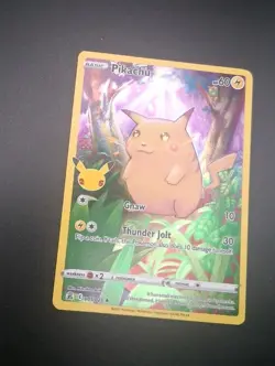 Pikachu 005/025 Celebrations Holo Rare Full Art Pokemon Card NM 25th Anniversary - Image 3