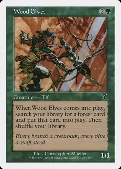 MTG - Wood Elves [Seventh Edition] - Image 1
