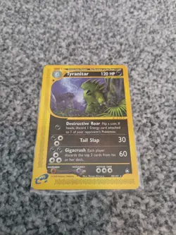 Pokemon TCG Tyranitar Aquapolis 40/147 Regular Rare Card WOTC - Image 1