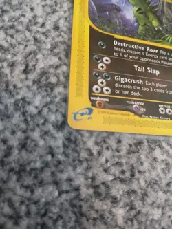 Pokemon TCG Tyranitar Aquapolis 40/147 Regular Rare Card WOTC - Image 5