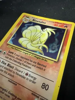Pokemon TCG Ninetales Base Set Holo Unlimited Rare Card 12/102 WOTC HP - Image 3