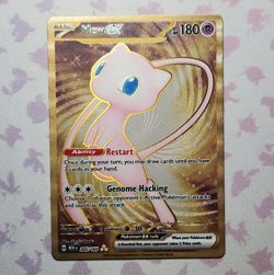 Mew ex 205/165 Scarlet & Violet 151 Hyper Rare Holo Eng 180 HP METAL CARD - Image 1