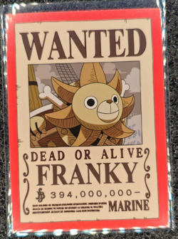 Panini One Piece Treasure Set 25th Exclusive Card Wanted Franky #58 - Image 1