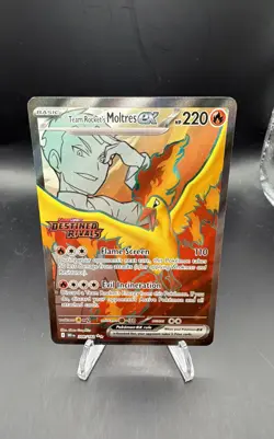 Team Rocket's Moltres ex - (Destined Rivals Stamp) 208/182 Miscellaneous Cards & - Image 1