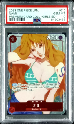 Nami One Piece 2023 Foil Premium Card Coll. Girls ED Japanese #016 PSA 10 - Image 1