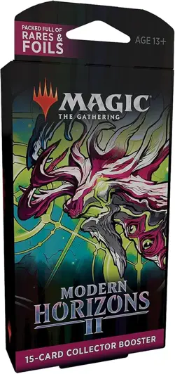 Modern Horizons 2 Collector Booster Pack 15 Mtg Cards Foil Etched And Rares - Image 1