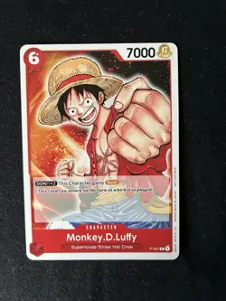 Monkey.D.Luffy P-001 Pre Errata One Piece Promo Card From 2022 Promotion Pack - Image 1