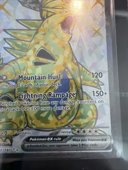Pokemon TCG - Tyranitar ex - 211/197 Obsidian Flames - Secret Rare Full Art - Image 5