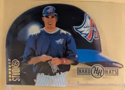 1997 Donruss Studio HARD HATS #16 Tim Salmon RARE DIE CUT ACETATE INSERT /5000 - Image 1
