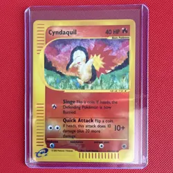 Pokemon TCG Cyndaquil 104/165 Expedition Base Set Reverse Holo English NM - Image 1