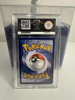 Pokemon Team Rocket's Meowth 203/182 Destined Rivals Ace 10 PERFECT SUB GRADES - Image 4