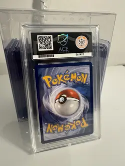 Pokemon Team Rocket's Meowth 203/182 Destined Rivals Ace 10 PERFECT SUB GRADES - Image 5