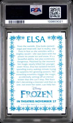 2013 Disney Frozen Promos Elsa Rookie Card PSA 10 Gem Mint 1st Edition*RARE**021 - Image 2