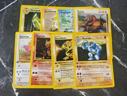Wizards of the Coast Pokemon TCG Base Set/Jungle 1st Edition 8-Card Lot 1999 - Image 1