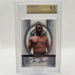 2010 Leaf MMA Jon Jones Silver Background Autograph Red #AU-JJ1 BGS 9.5 - Image 1