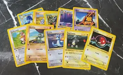 Wizards of the Coast Pokemon TCG Base Set 1st Edition 10-Card Lot English 1999 - Image 1