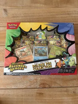 Pokemon TCG Mega Evolution Ascended Heroes First Partners Deluxe Pin Collection - Image 1