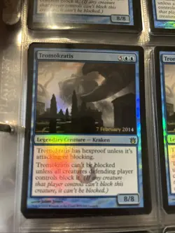 1X Magic the Gathering MTG Born of the Gods Launch Promo TROMOKRATIS Foil - Image 1