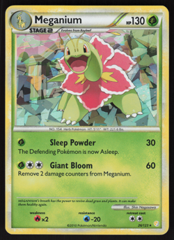 Pokemon TCG - HeartGold & SoulSilver - Meganium 26/123 Cracked Ice Holo - P - Image 1