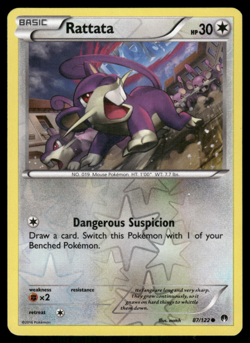 Pokemon TCG - BREAKpoint - Rattata 87/122 Reverse Holo - P - Image 1