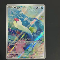Pokemon TCG Wiglett 206/198 Illustration Rare Secret Rare Scarlet & Violet NM - Image 1
