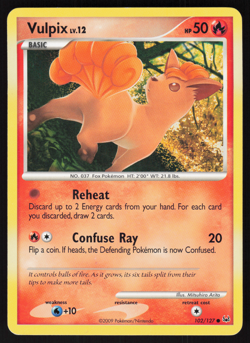 Pokemon TCG - Platinum - Vulpix 102/127 - P - Image 1
