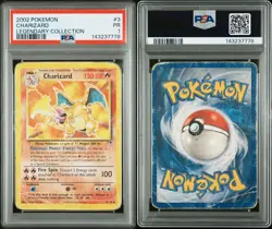 PSA 1 Charizard #3 Non Holo Legendary Collection 2002 Pokemon WoTC PR - Image 3