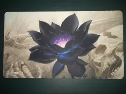MTG Black Lotus Playmat Signed by Chris Rahn Ultra PRO Magic the Gathering - Image 1