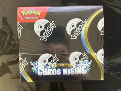 Pokemon TCG Mega Evolution Chaos Rising ME04 Booster Box NEW SEALED - Image 1